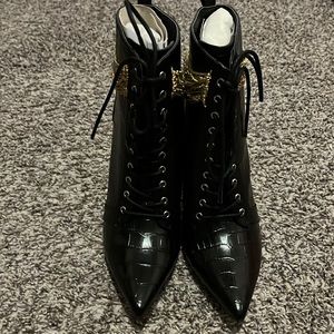 Black and Gold booties